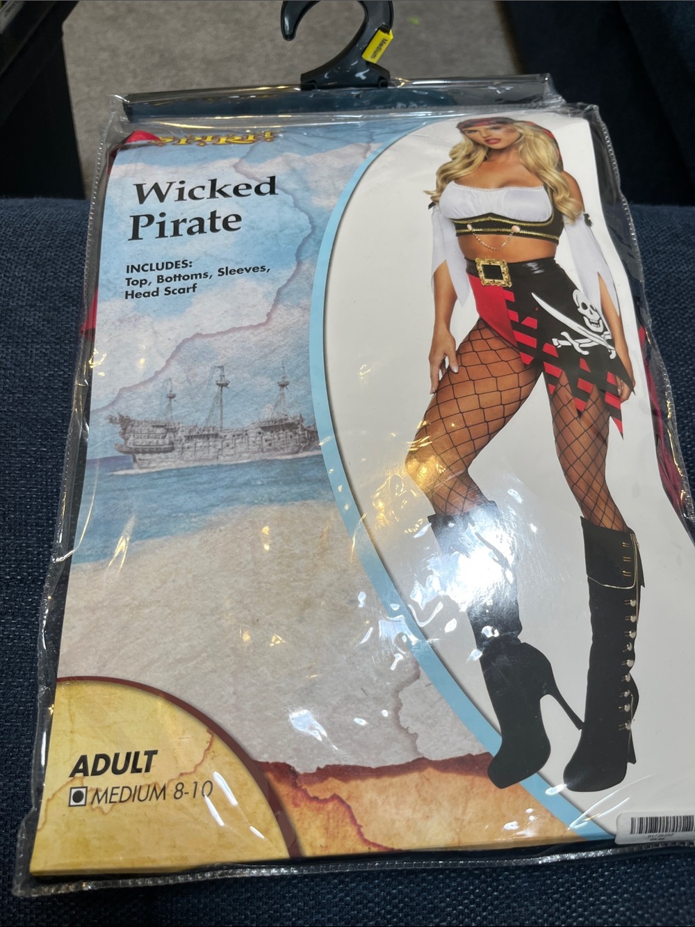 Wicked Pirate Women’s Dress Costume - Red, Black